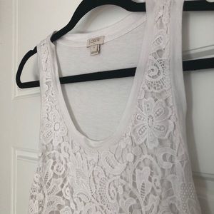 J. Crew Lace Tank Top